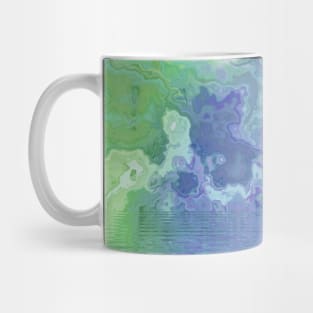 Green Pastels Marble Stone Sunset Mug